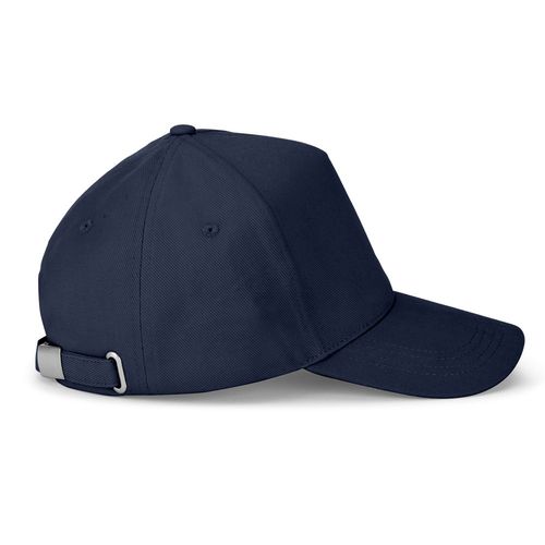 azul marino ASHTON. Gorra 100% algodón (260 g/m²) con 5 paneles