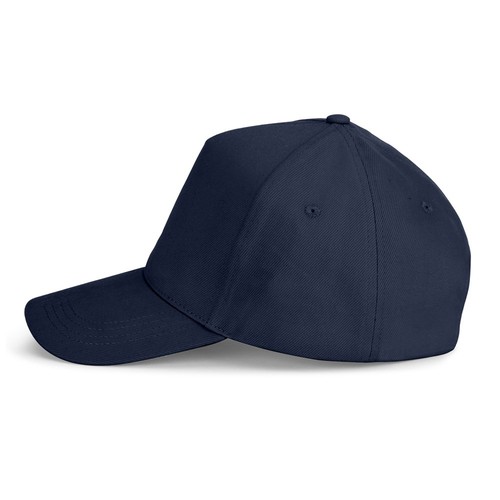azul marino ASHTON. Gorra 100% algodón (260 g/m²) con 5 paneles