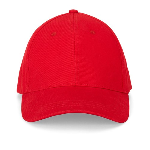 red NATHAN. Gorra 100% algodón (260 g/m²) con 6 paneles