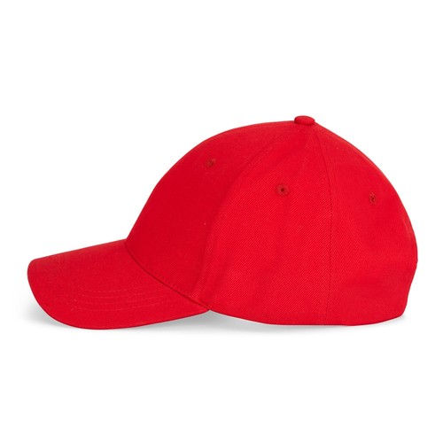 red NATHAN. Gorra 100% algodón (260 g/m²) con 6 paneles