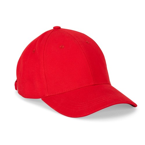 red NATHAN. Gorra 100% algodón (260 g/m²) con 6 paneles