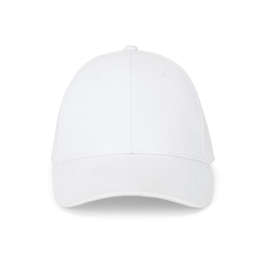 white NATHAN. Gorra 100% algodón (260 g/m²) con 6 paneles