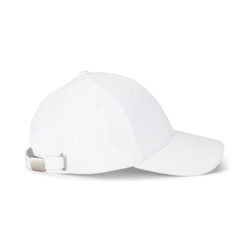 white NATHAN. Gorra 100% algodón (260 g/m²) con 6 paneles