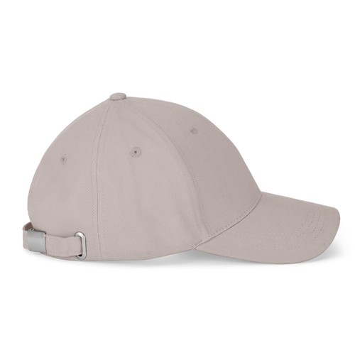 gris claro NATHAN. Gorra 100% algodón (260 g/m²) con 6 paneles