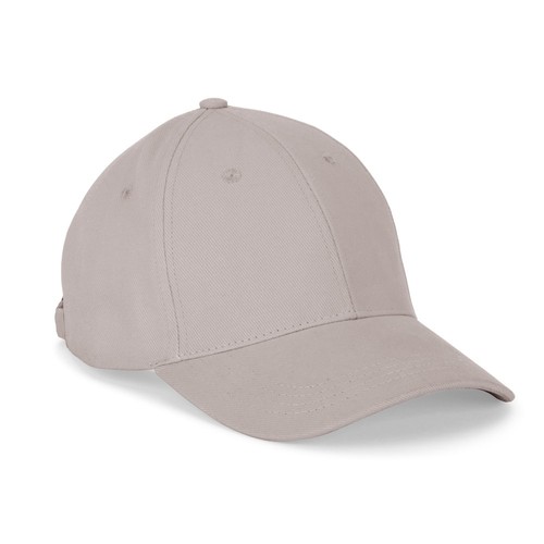 gris claro NATHAN. Gorra 100% algodón (260 g/m²) con 6 paneles