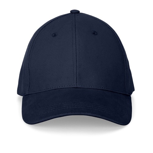 azul marino NATHAN. Gorra 100% algodón (260 g/m²) con 6 paneles