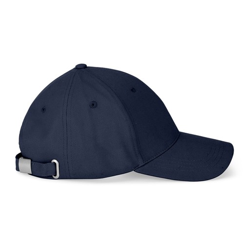 azul marino NATHAN. Gorra 100% algodón (260 g/m²) con 6 paneles
