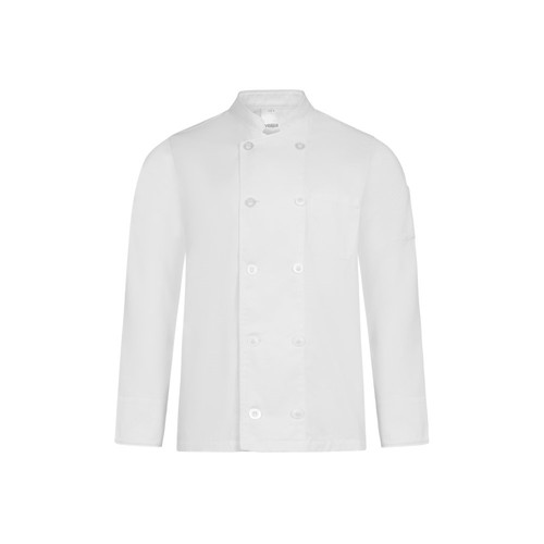 white VL BACO. Chaqueta de cocina de manga larga (190 g/m2)