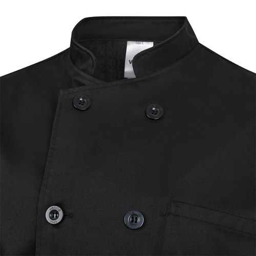 black VL BACO. Chaqueta de cocina de manga larga (190 g/m2)