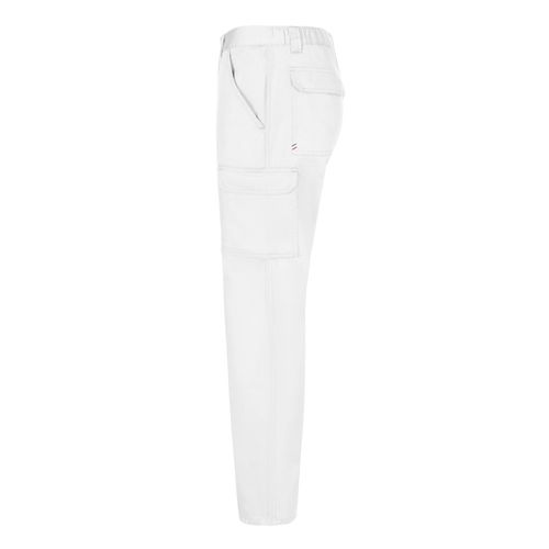 white VL HERMES. Pantalón de sarga multibolsillos (190 g/m²)