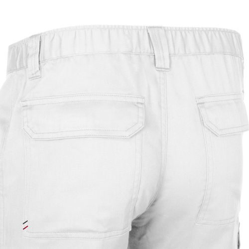 white VL HERMES. Pantalón de sarga multibolsillos (190 g/m²)