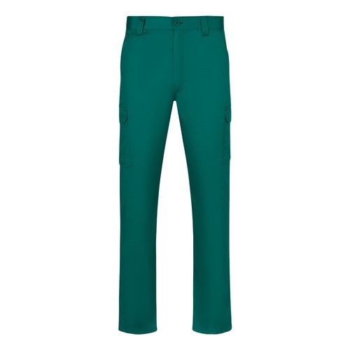 green VL HERMES. Pantalón de sarga multibolsillos (190 g/m²)