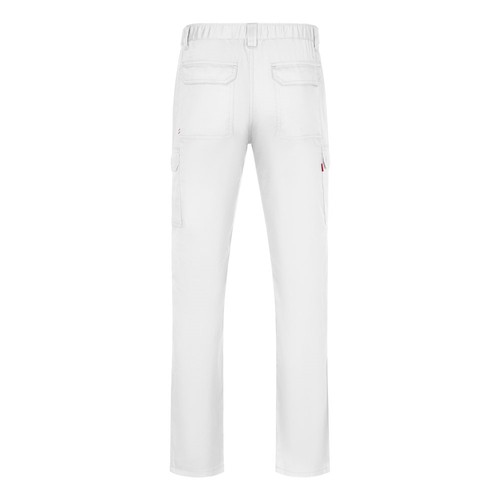 white VL HERMES. Pantalón de sarga multibolsillos (190 g/m²)
