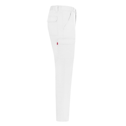 white VL HERMES. Pantalón de sarga multibolsillos (190 g/m²)