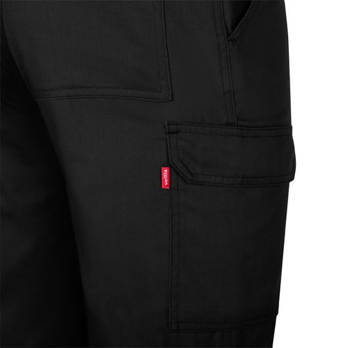 black VL HERMES. Pantalón de sarga multibolsillos (190 g/m²)