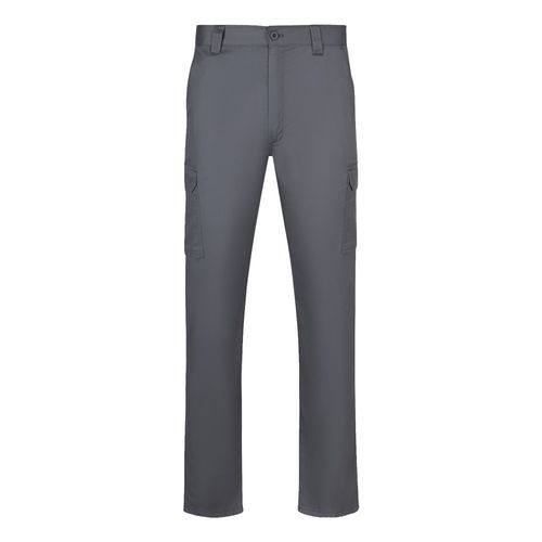 gray VL HERMES. Pantalón de sarga multibolsillos (190 g/m²)
