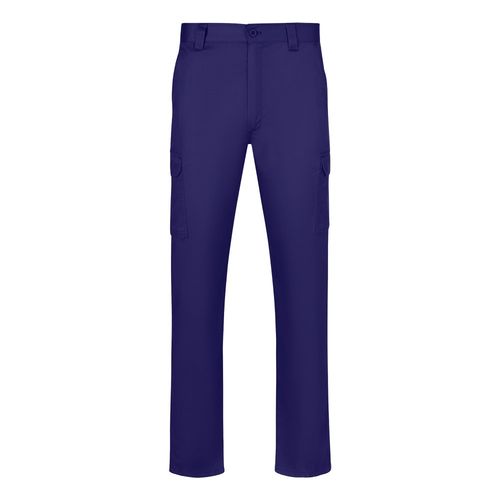 azulón VL HERMES. Pantalón de sarga multibolsillos (190 g/m²)