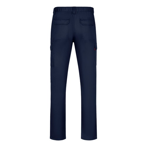 azul marino VL HERMES. Pantalón de sarga multibolsillos (190 g/m²)