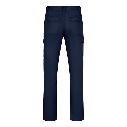 azul marino VL HERMES. Pantalón de sarga multibolsillos (190 g/m²)