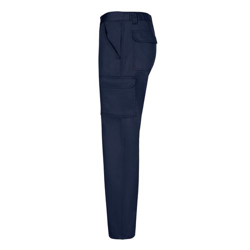 azul marino VL HERMES. Pantalón de sarga multibolsillos (190 g/m²)