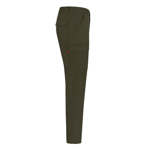 verde militar VL HERMES. Pantalón de sarga multibolsillos (190 g/m²)