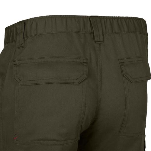 verde militar VL HERMES. Pantalón de sarga multibolsillos (190 g/m²)