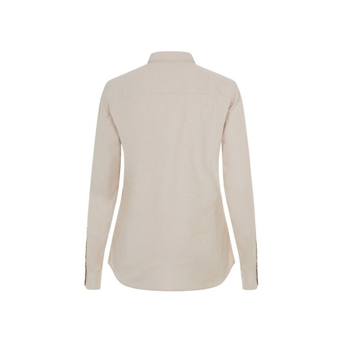 VL PRITHVI WOMEN. Camisa Oxford (180 g/m²) para mujer, fabricada en algodón (50 %), poliéster (45 %) y elastano (5 %)