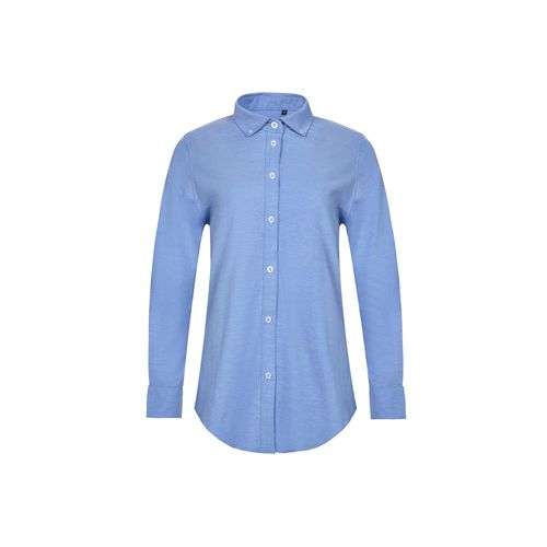 VL PRITHVI WOMEN. Camisa Oxford (180 g/m²) para mujer, fabricada en algodón (50 %), poliéster (45 %) y elastano (5 %)