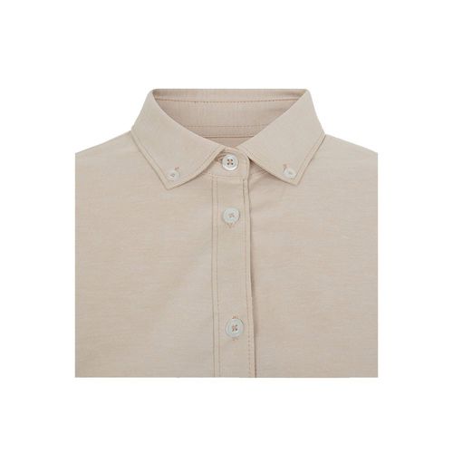 VL PRITHVI WOMEN. Camisa Oxford (180 g/m²) para mujer, fabricada en algodón (50 %), poliéster (45 %) y elastano (5 %)