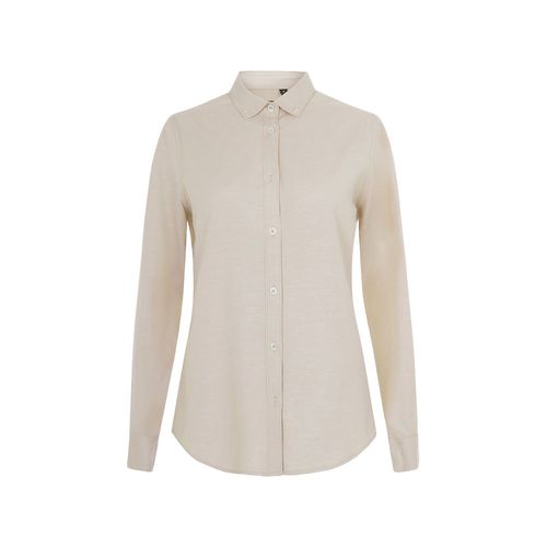 VL PRITHVI WOMEN. Camisa Oxford (180 g/m²) para mujer, fabricada en algodón (50 %), poliéster (45 %) y elastano (5 %)
