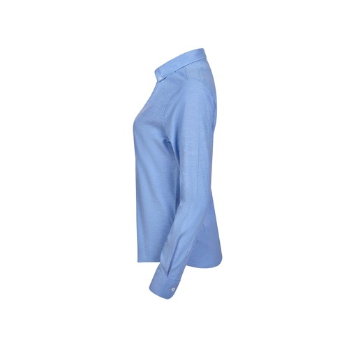 VL PRITHVI WOMEN. Camisa Oxford (180 g/m²) para mujer, fabricada en algodón (50 %), poliéster (45 %) y elastano (5 %)