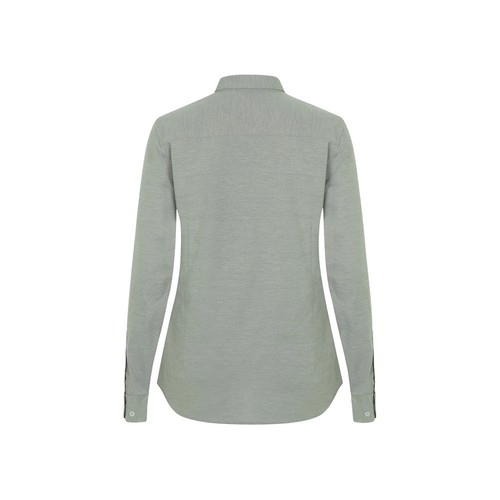 VL PRITHVI WOMEN. Camisa Oxford (180 g/m²) para mujer, fabricada en algodón (50 %), poliéster (45 %) y elastano (5 %)