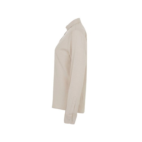 VL PRITHVI WOMEN. Camisa Oxford (180 g/m²) para mujer, fabricada en algodón (50 %), poliéster (45 %) y elastano (5 %)