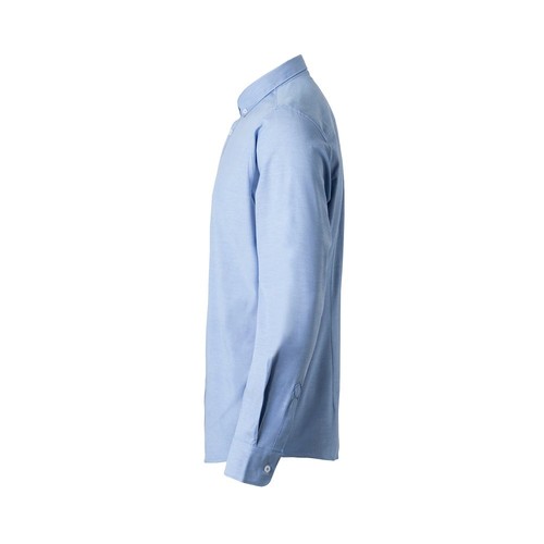 blue VL PRITHVI MAN. Camisa Oxford para hombre (180 g/m²) de algodón (50 %), poliéster (45 %) y elastano (5 %)