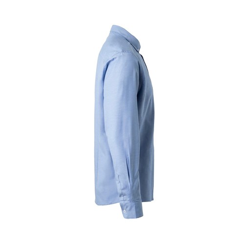 blue VL PRITHVI MAN. Camisa Oxford para hombre (180 g/m²) de algodón (50 %), poliéster (45 %) y elastano (5 %)