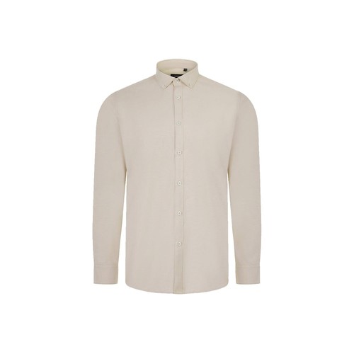 luz natural VL PRITHVI MAN. Camisa Oxford para hombre (180 g/m²) de algodón (50 %), poliéster (45 %) y elastano (5 %)