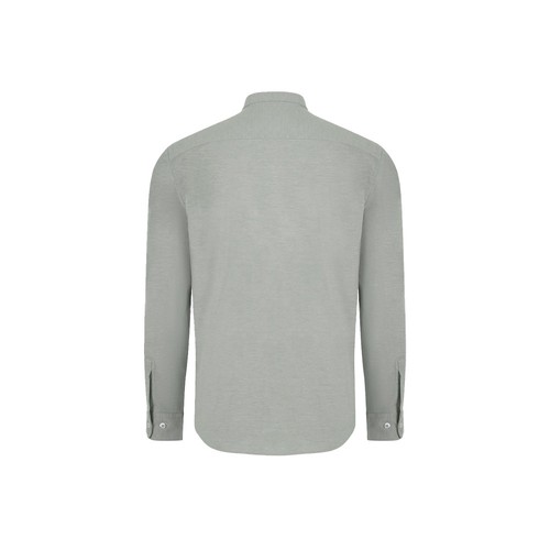 green VL PRITHVI MAN. Camisa Oxford para hombre (180 g/m²) de algodón (50 %), poliéster (45 %) y elastano (5 %)