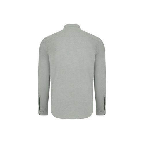 VL PRITHVI MAN. Camisa Oxford para hombre (180 g/m²) de algodón (50 %), poliéster (45 %) y elastano (5 %)