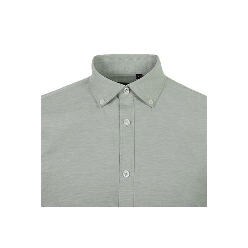VL PRITHVI MAN. Camisa Oxford para hombre (180 g/m²) de algodón (50 %), poliéster (45 %) y elastano (5 %)