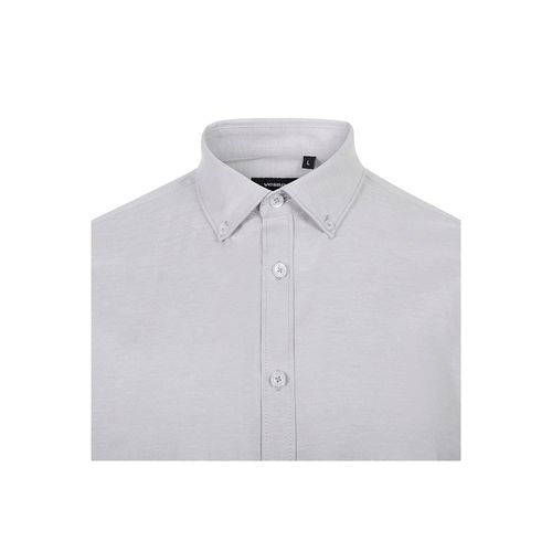 VL PRITHVI MAN. Camisa Oxford para hombre (180 g/m²) de algodón (50 %), poliéster (45 %) y elastano (5 %)