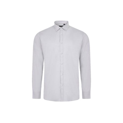 VL PRITHVI MAN. Camisa Oxford para hombre (180 g/m²) de algodón (50 %), poliéster (45 %) y elastano (5 %)