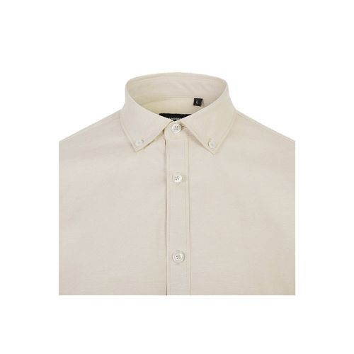 VL PRITHVI MAN. Camisa Oxford para hombre (180 g/m²) de algodón (50 %), poliéster (45 %) y elastano (5 %)