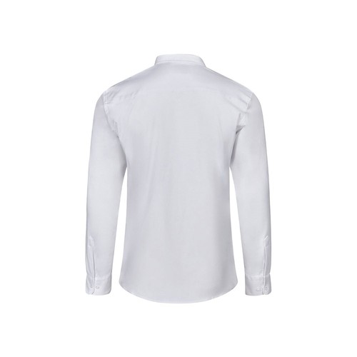 white VL PRITHVI MAN. Camisa Oxford para hombre (180 g/m²) de algodón (50 %), poliéster (45 %) y elastano (5 %)