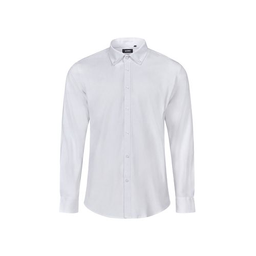 VL PRITHVI MAN. Camisa Oxford para hombre (180 g/m²) de algodón (50 %), poliéster (45 %) y elastano (5 %)