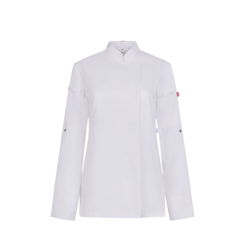 VL THOTH. Veste de cuisine pour femme (190 g/m²) en coton (35 %) et polyester recyclé (65 %)