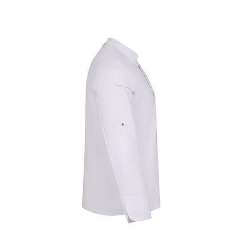 VL AGNI. Chaqueta de cocina unisex (190 g/m²) fabricada con algodón (35 %) y poliéster reciclado (65 %)
