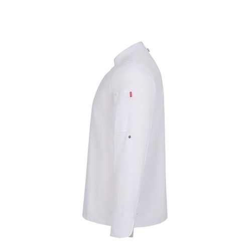 VL AGNI. Veste de cuisine unisexe (190 g/m²) en coton (35 %) et polyester recyclé (65 %) thumbnail 4