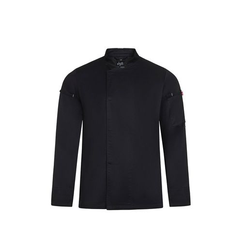 VL AGNI. Chaqueta de cocina unisex (190 g/m²) fabricada con algodón (35 %) y poliéster reciclado (65 %)