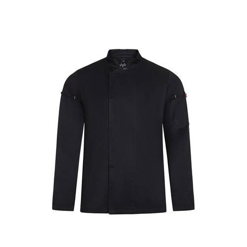 VL AGNI. Chaqueta de cocina unisex (190 g/m²) fabricada con algodón (35 %) y poliéster reciclado (65 %)