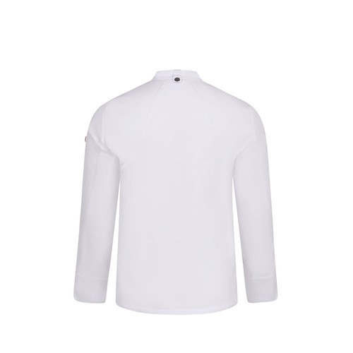 VL AGNI. Chaqueta de cocina unisex (190 g/m²) fabricada con algodón (35 %) y poliéster reciclado (65 %)